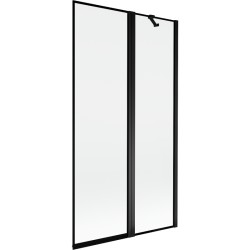 MEXEN - MIST vaňová zástena 100x150 cm 6mm f+s, čierna, okraj, pravá (8A9-100-011-70-70-P)