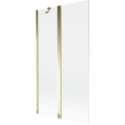MEXEN - MIST vaňová zástena 100x150 cm 6mm f+s, zlatá, číra (8A9-100-011-50-00)