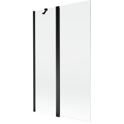 MEXEN - MIST vaňová zástena 110x150 cm 6mm f+s, čierna, číra (8A9-110-011-70-00)