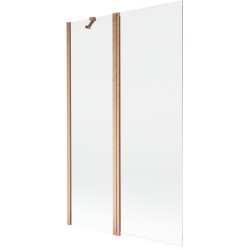 MEXEN - MIST vaňová zástena 110x150 cm 6mm f+s, meď kartáčovaná, číra (8A9-110-011-65-00)