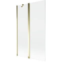 MEXEN - MIST vaňová zástena 110x150 cm 6mm f+s, zlatá, číra (8A9-110-011-50-00)