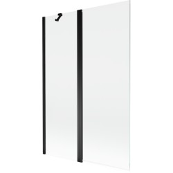 MEXEN - MIST vaňová zástena 120x150 cm 6mm f+s, čierna, číra (8A9-120-011-70-00)