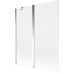 MEXEN - MIST vaňová zástena 140x150 cm 6mm f+s, chróm, číra (8A9-140-011-01-00)