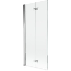 MEXEN - Mist vaňová zástena 2-krídlová ľavá 80 x 150, transparent, chróm (8A9-080-002-01-00-L)