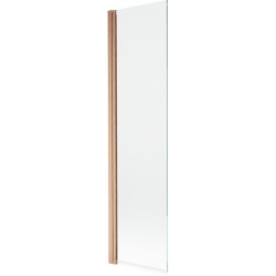 MEXEN - MIST vaňová zástena 50x150 cm 6mm 1-s, meď kartáčovaná, číra (8A9-050-001-65-00)