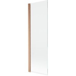 MEXEN - MIST vaňová zástena 70x150 cm 6mm 1-s, meď kartáčovaná, číra (8A9-070-001-65-00)