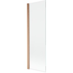 MEXEN - MIST vaňová zástena 70x150 cm 6mm 1-s, meď kartáčovaná, číra (8A9-070-001-65-00)