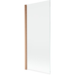 MEXEN - MIST vaňová zástena 80x150 cm 6mm 1-s, meď kartáčovaná, číra (8A9-080-001-65-00)