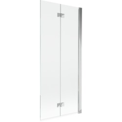 MEXEN - MIST vaňová zástena 80x150 cm 6mm 2-s, chróm, číra, pravá (8A9-080-002-01-00-P)