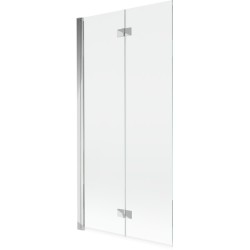 MEXEN - MIST vaňová zástena 90x150 cm 6mm 2-s, chróm, číra, ľavá (8A9-090-002-01-00-L)
