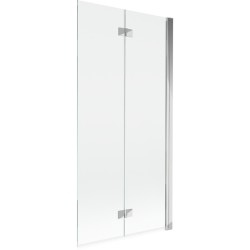 MEXEN - MIST vaňová zástena 90x150 cm 6mm 2-s, chróm, číra, pravá (8A9-090-002-01-00-P)