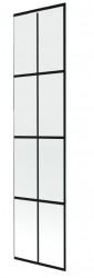 MEXEN - NEXT sklo k vaňovej zástene 50x150 fix 6mm, čierny dekor (895-050-000-00-77)
