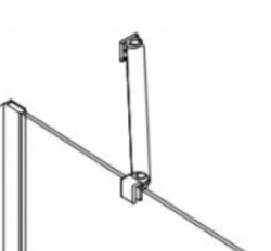 MEXEN - NEXT vzpera gun gray kartáčovaná (895-01-66/01)