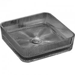 MEXEN - Nira sklenené umývadlo na dosku 39 x 39, čierna (24203970)