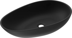 MEXEN - Nora umývadlo na dosku liaty mramor 60 x 36, čierna (23056071)