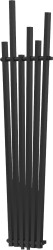 MEXEN - Omaha vykurovací rebrík/radiátor 1800 x 420 mm, 655 W, čierny (W208-1800-420-00-70)