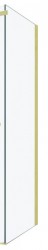 MEXEN - OMEGA stena 80x190 cm 8 mm zlatá, transparent (820-080-000-50-00)
