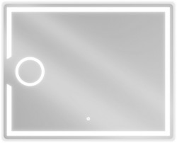 MEXEN - Onyx zrkadlo s osvetlením s kozmetickým zrkadlom 100 x 80, LED 600 (9813-100-080-611-00)