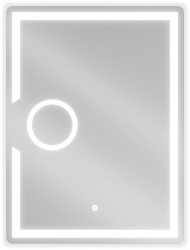 MEXEN - Onyx zrkadlo s osvetlením s kozmetickým zrkadlom 60 x 80 cm, LED 600 (9813-060-080-611-00)