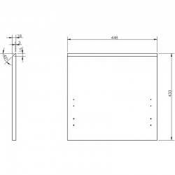 MEXEN - Orio čelo pre kúpeľňovú skrinku 45 x 43,5, biela lesk (91A10-0450-470-1-00)