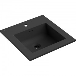 MEXEN - Otis umývadlo zapustené do dosky 46 x 46,5, čierna mat (25184571)