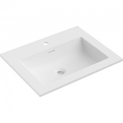 MEXEN - Otis umývadlo zapustené do dosky 61 x 46,5, biela mat (25186001)