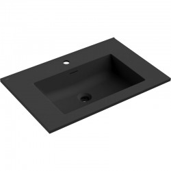 MEXEN - Otis umývadlo zapustené do dosky 71 x 46,5, čierna mat (25187071)