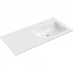 MEXEN - Otis umývadlo zapustené do dosky pravá 101 x 46,5, biela lesk (25181000P)