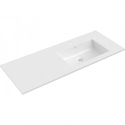 MEXEN - Otis umývadlo zapustené do dosky pravá 121 x 46,5, biela lesk (25181200P)