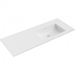 MEXEN - Otis umývadlo zapustené do dosky pravá 121 x 46,5, biela mat (25181201P)