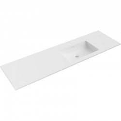 MEXEN - Otis umývadlo zapustené do dosky pravá 161 x 46,5, biela mat (25181601P)