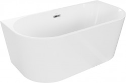 MEXEN - Oval vaňa voľne stojace 150x75cm biela bez krytu prepadu a zátky (52671507500-SS)