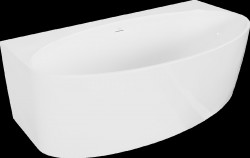 MEXEN - Paola voľne stojaca vaňa k stene 150 x 82, biela lesk bez krytky prepadu a zátky (52731508200-SS)