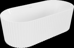 MEXEN - Paola voľne stojaca vaňa reliéf 150 x 75, biela lesk bez krytky prepadu a zátky (52721507500-SS)