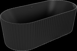 MEXEN - Paola voľne stojaca vaňa reliéf 170 x 80, čierna mat bez krytky prepadu a zátky (52721708071-SS)