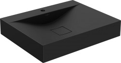 MEXEN - Poli umývadlo na dosku liaty mramor 1/O 60 x 48, čierna (23026071)