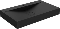 MEXEN - Poli umývadlo na dosku liaty mramor 1/O 80 x 48, čierna (23028071)
