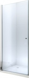 MEXEN - Pretoria Sprchové dvere krídlové 75, transparent, chróm sa stenovým profilom (852-075-000-01-00)