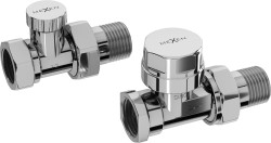 MEXEN - priame radiátorové ventily, chróm (W902-000-01)