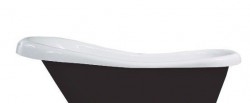 MEXEN - RETRO Volně stojící vana 150x73 cm, bílo-černá (53251507375)