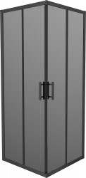 MEXEN - Rio sprchovací kút štvorec 70 x 70, grafit, čierna (860-070-070-70-40)