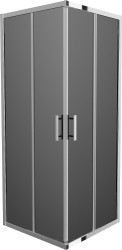 MEXEN - Rio sprchovací kút štvorec 80x80, grafit, chróm (860-080-080-01-40)