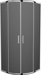 MEXEN - Rio štvrťkruhový sprchovací kút 90x90, grafit, chróm (863-090-090-01-40)