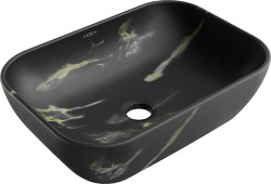 MEXEN - Rita umývadlo na dosku 45 x 32, čierny kameň (21084588)
