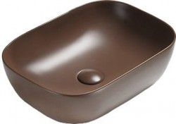 MEXEN - Rita umývadlo na dosku 45 x 32, hnedá mat (21084568)