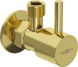MEXEN - Rohový ventil R1 pre vodovodné batérie 1/2"x3/8", zlatá (79970-50)