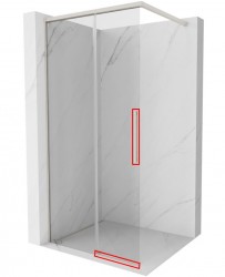 MEXEN - ROX montážna sada pre jedny posuvné dvere, nikel kartáčovaná (8C0-03-97)