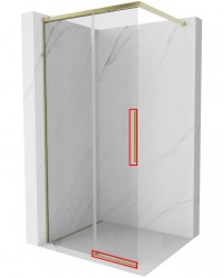 MEXEN - ROX montážna sada pre jedny posuvné dvere, zlatá (8C0-03-50)