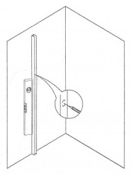 MEXEN - ROX nástenná lišta 200 cm 1 ks, grafit kartáčovaná (8C0-00-66)
