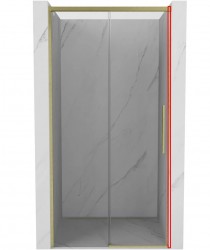 MEXEN - ROX sada pro dveře 1 ks, zlatá kartáčovaná (8C0-01-55)